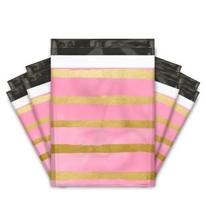 10x13 qty 20 Pink and Gold Poly Mailers